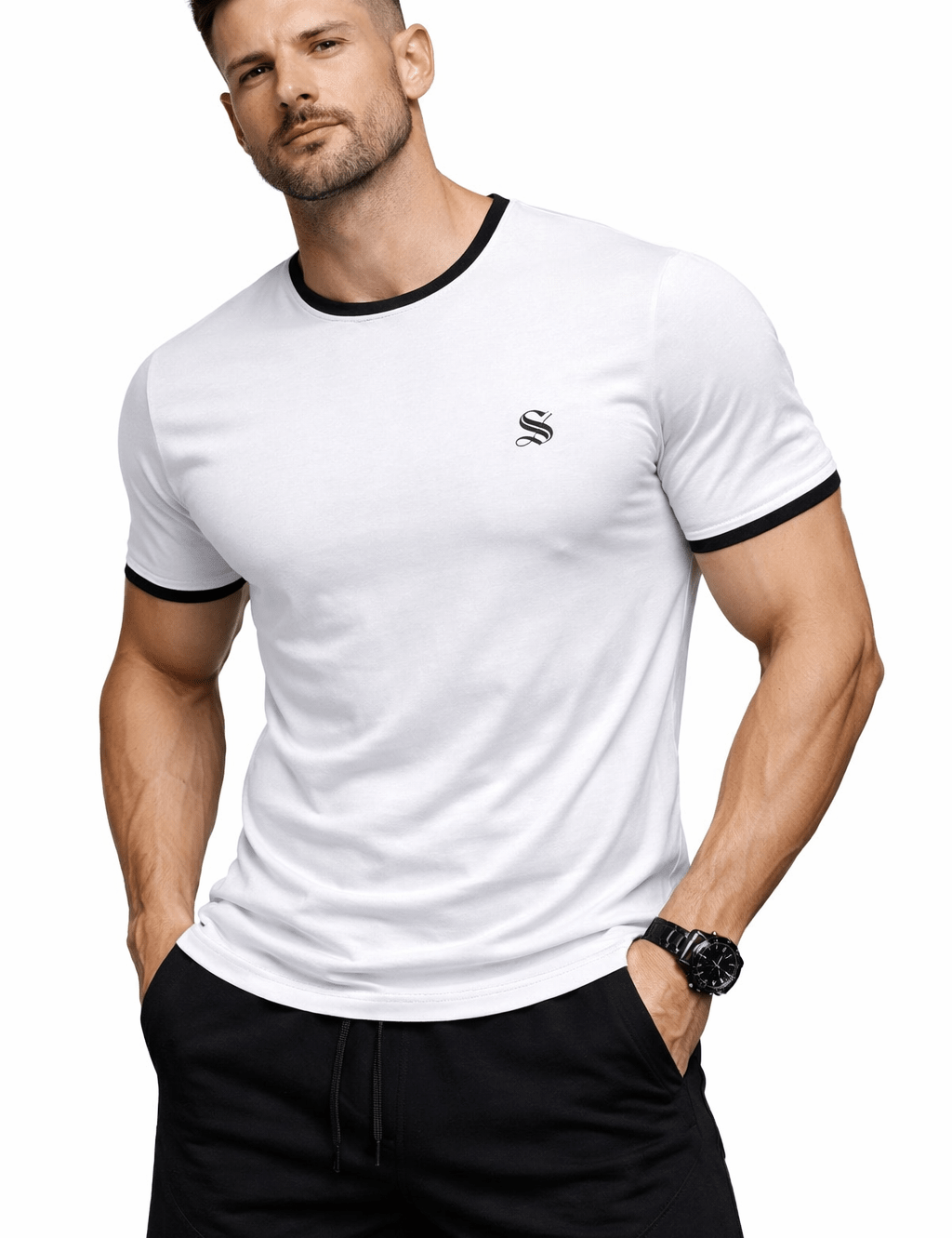 Polosa - T-shirt for Men - Sarman Fashion - Wholesale Clothing Fashion Brand for Men from Canada