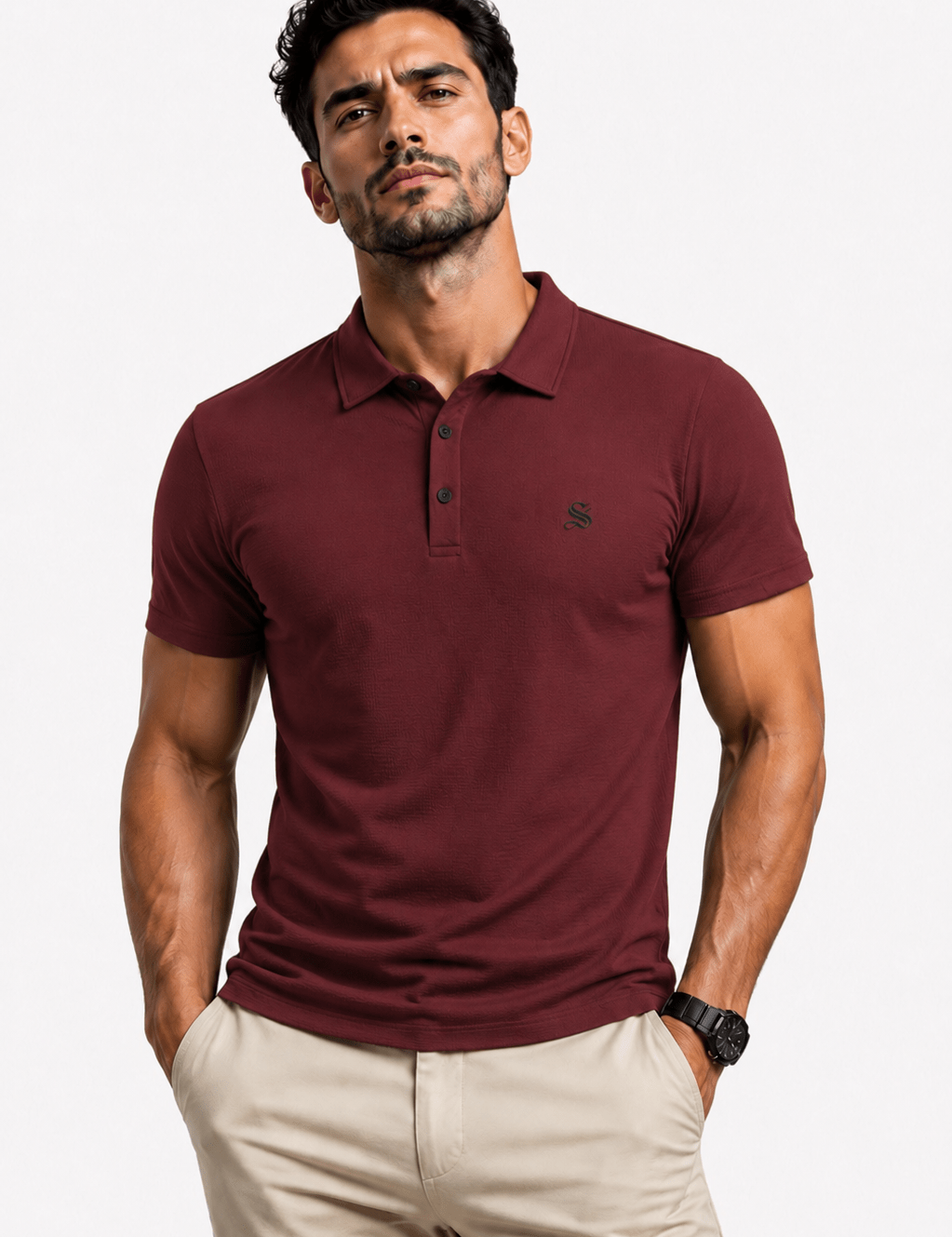 PTY - Polo Short Sleeves Shirt for Men - Sarman Fashion - Wholesale Clothing Fashion Brand for Men from Canada