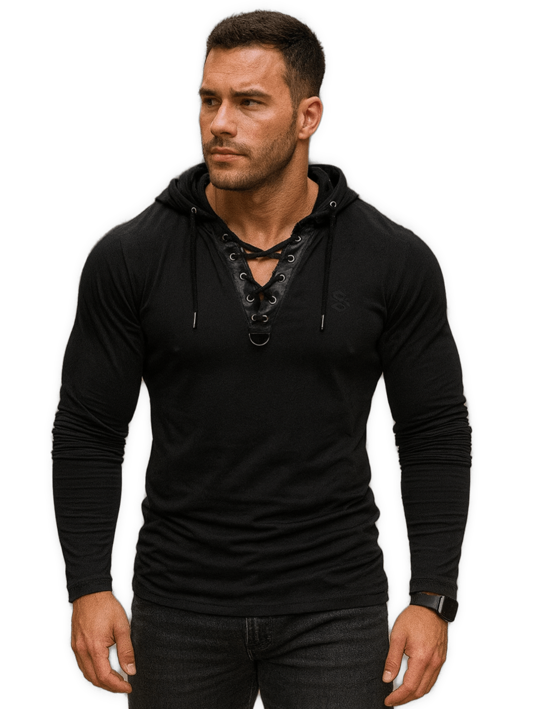 Pukino 3 - Hood Long Sleeves shirt for Men - Sarman Fashion - Wholesale Clothing Fashion Brand for Men from Canada