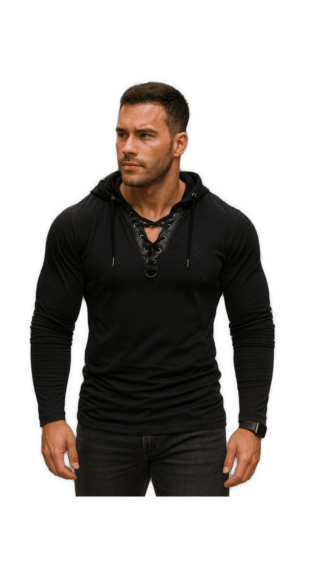 Pukino 3 - Hood Long Sleeves shirt for Men - Sarman Fashion - Wholesale Clothing Fashion Brand for Men from Canada
