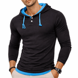 Pukino 45 - Hood Long Sleeves shirt for Men - Sarman Fashion - Wholesale Clothing Fashion Brand for Men from Canada