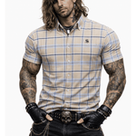 Qiqi - Short Sleeves Shirt for Men - Sarman Fashion - Wholesale Clothing Fashion Brand for Men from Canada