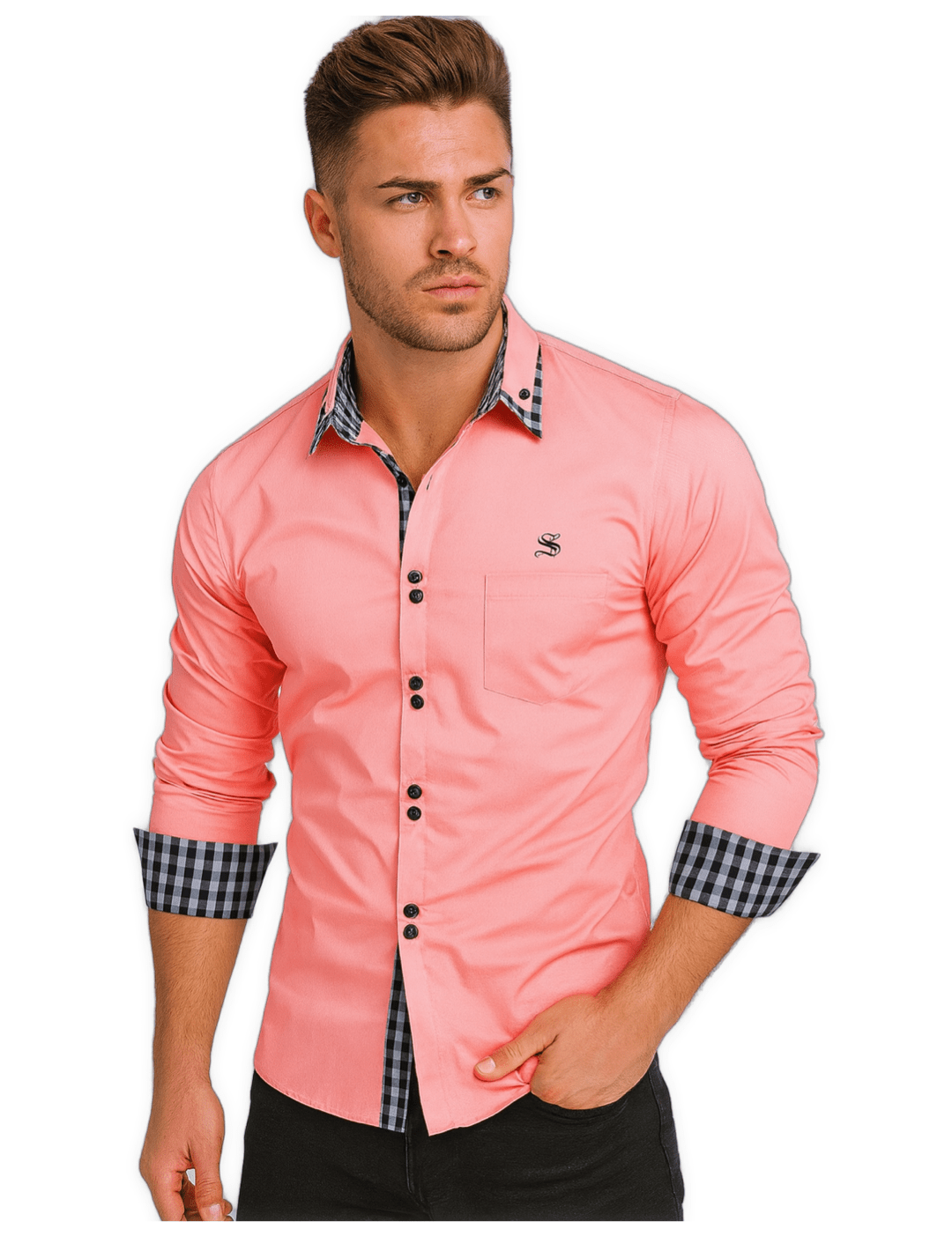 Quizman - Long Sleeves Shirt for Men - Sarman Fashion - Wholesale Clothing Fashion Brand for Men from Canada