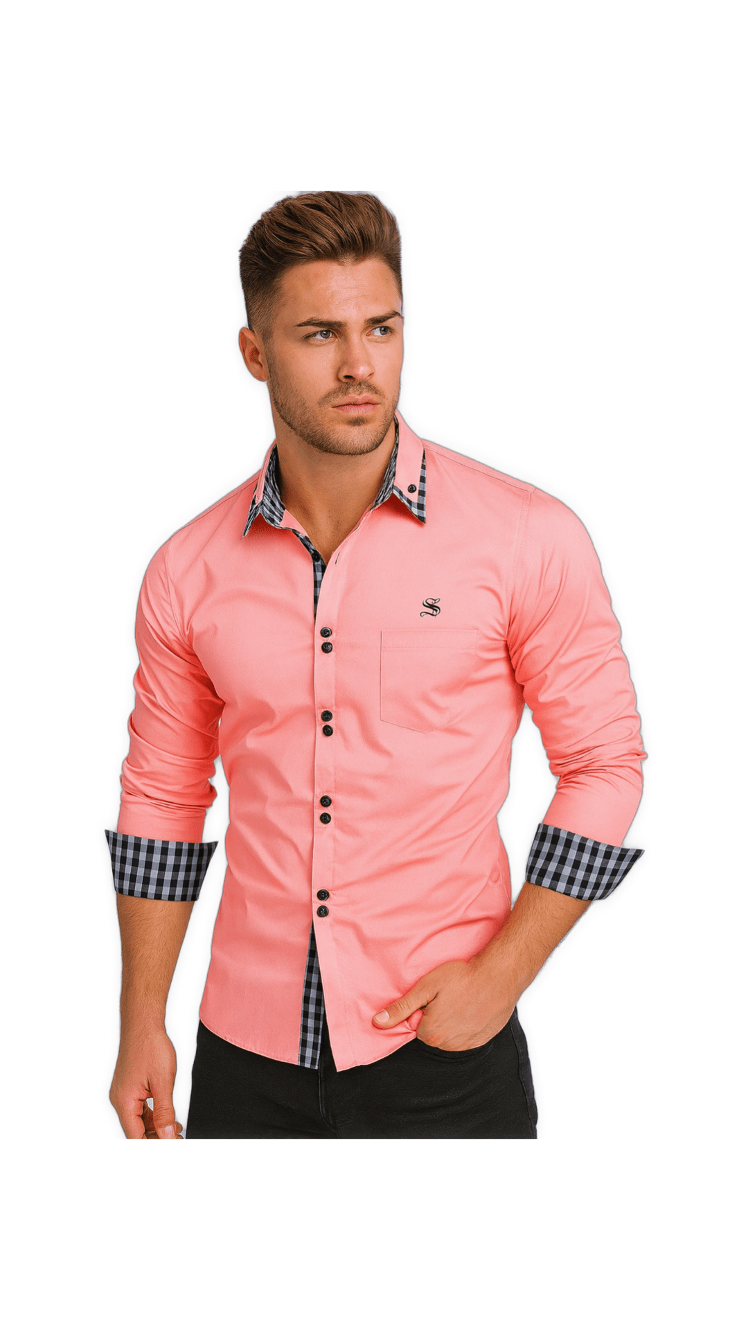 Quizman - Long Sleeves Shirt for Men - Sarman Fashion - Wholesale Clothing Fashion Brand for Men from Canada