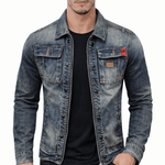 RBCT - Long Sleeve Jeans Jacket for Men - Sarman Fashion - Wholesale Clothing Fashion Brand for Men from Canada