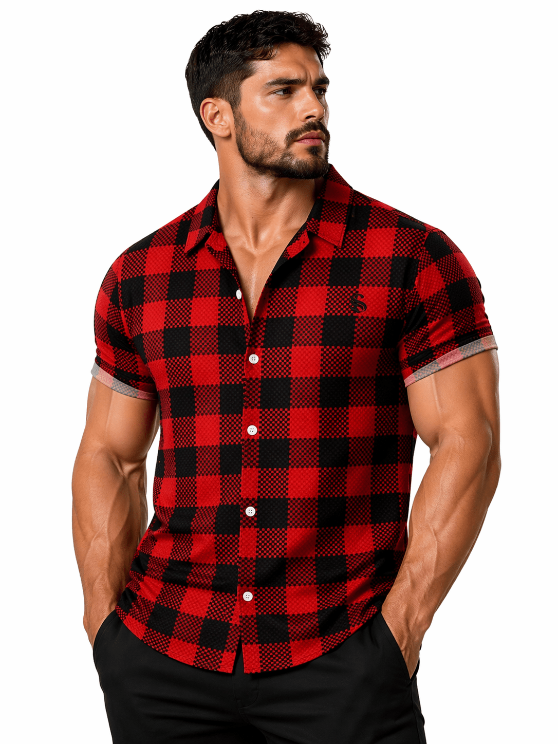 Reduma - Short Sleeves Shirt for Men - Sarman Fashion - Wholesale Clothing Fashion Brand for Men from Canada
