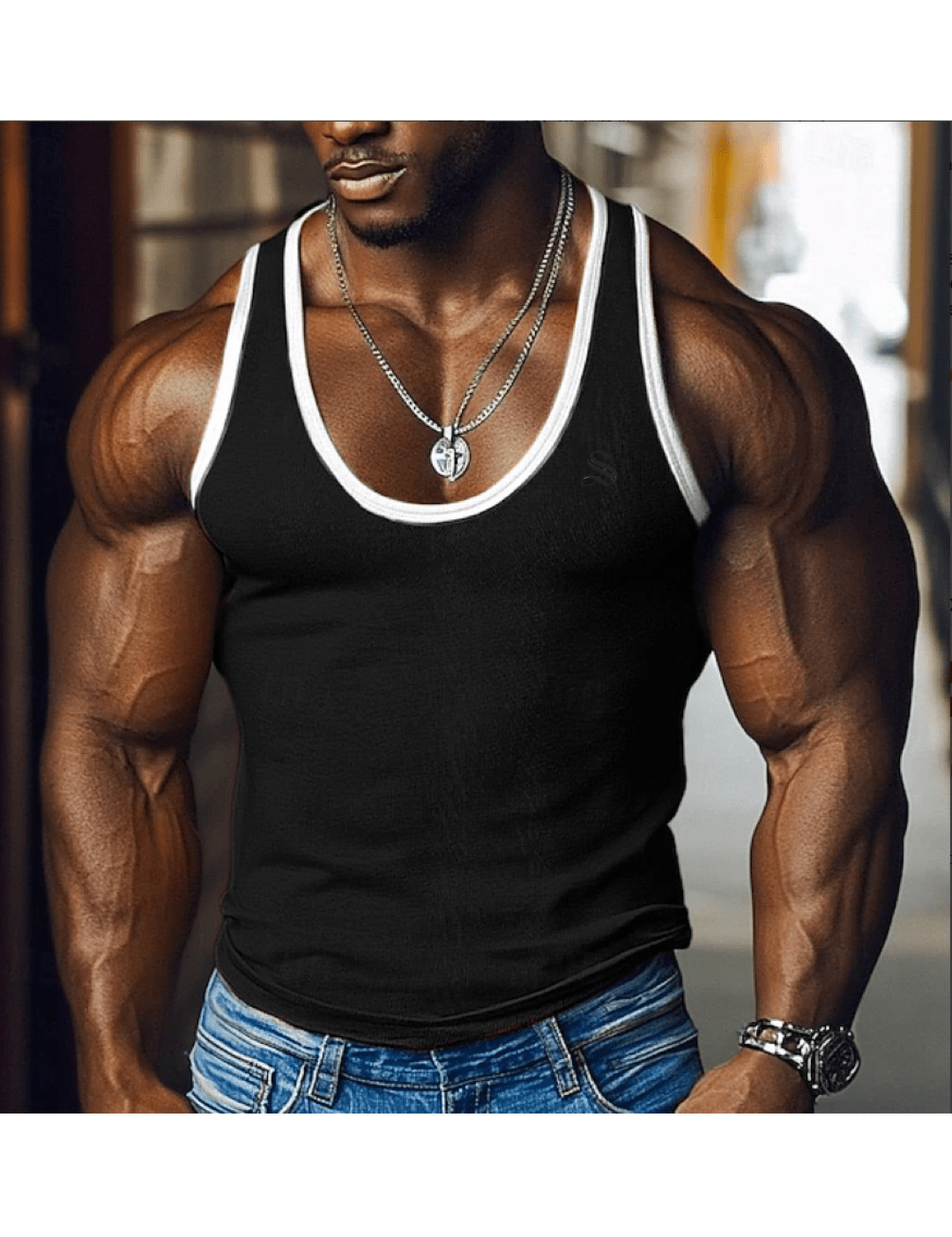 RGato 3 - Tank Top for Men - Sarman Fashion - Wholesale Clothing Fashion Brand for Men from Canada