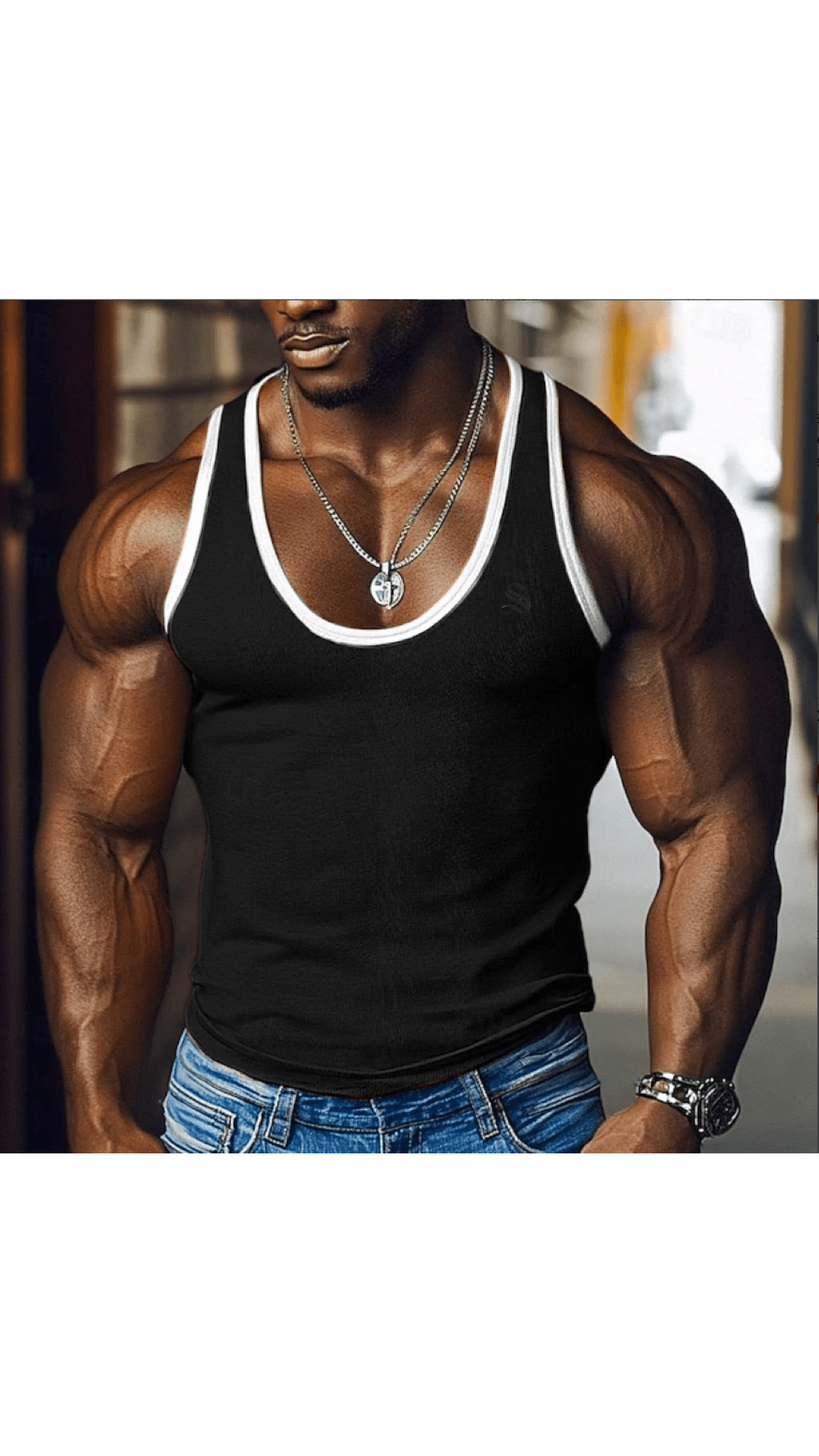 RGato 3 - Tank Top for Men - Sarman Fashion - Wholesale Clothing Fashion Brand for Men from Canada