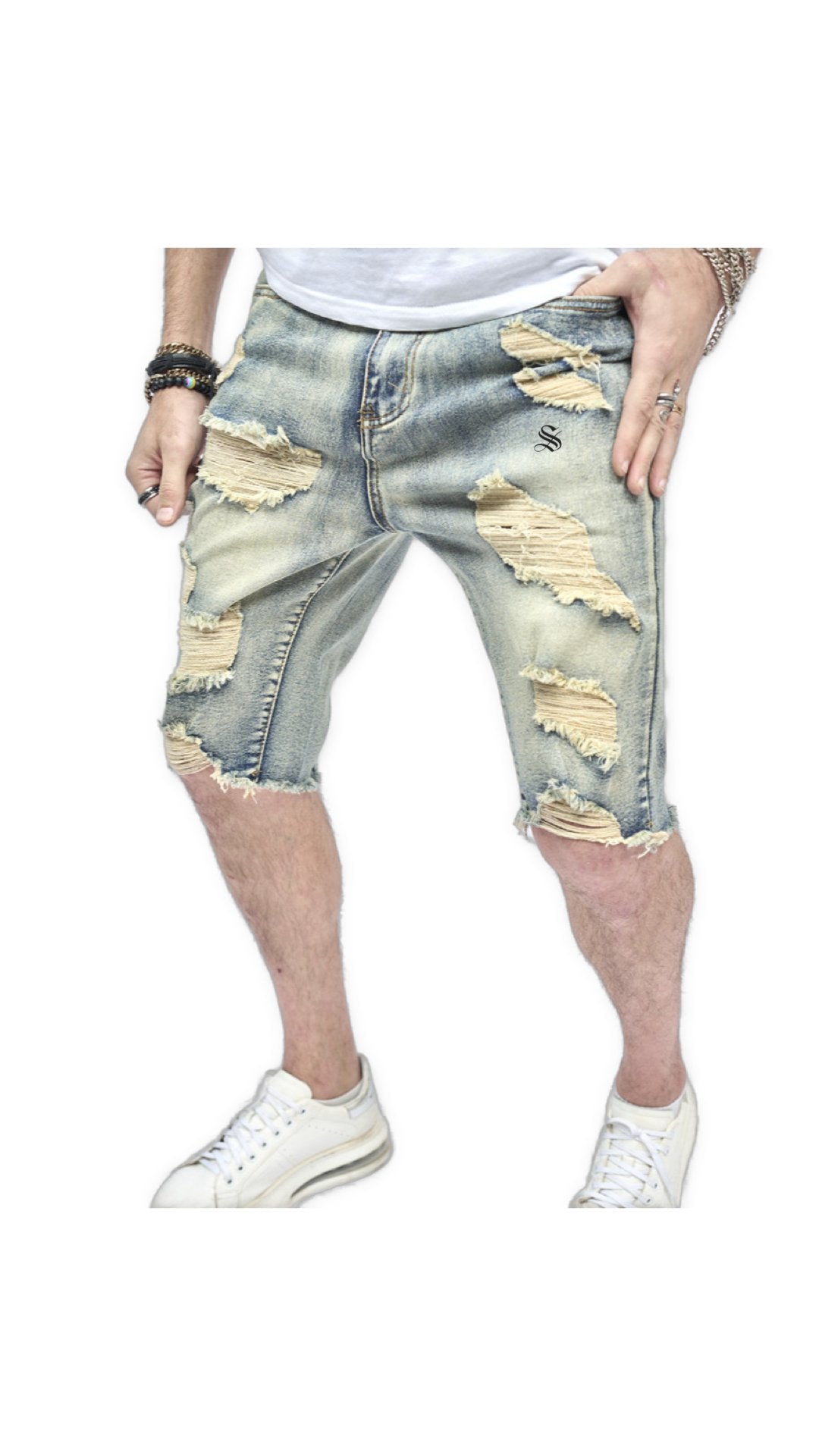 RipRo - Jeans Shorts for Men - Sarman Fashion - Wholesale Clothing Fashion Brand for Men from Canada