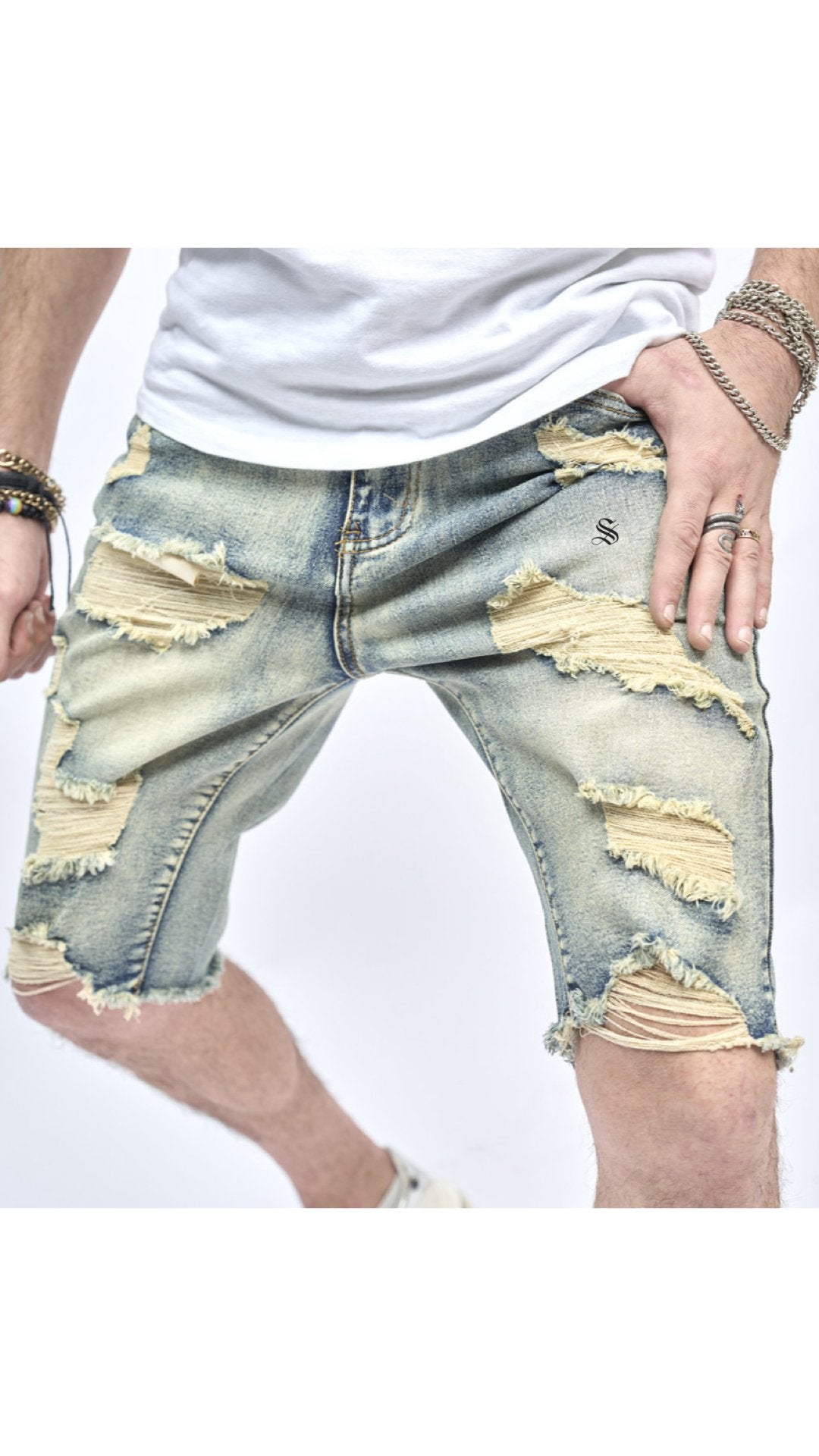RipRo - Jeans Shorts for Men - Sarman Fashion - Wholesale Clothing Fashion Brand for Men from Canada