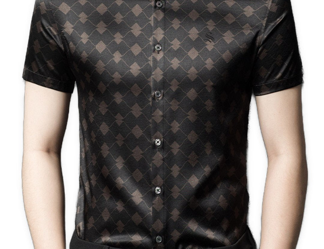 Riziku - Short Sleeves Shirt for Men - Sarman Fashion - Wholesale Clothing Fashion Brand for Men from Canada