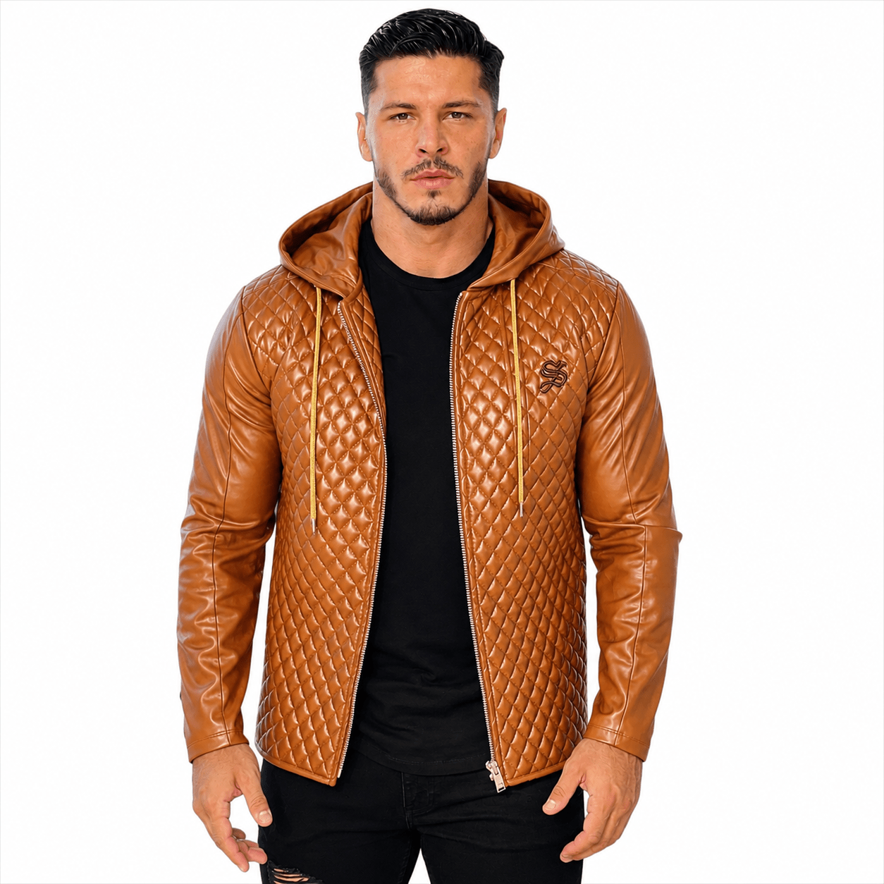 Robin 2 - Brown Jacket for Men - Sarman Fashion - Wholesale Clothing Fashion Brand for Men from Canada