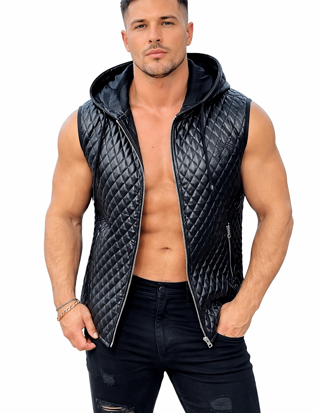 Robin 4 - Black Jacket for Men - Sarman Fashion - Wholesale Clothing Fashion Brand for Men from Canada