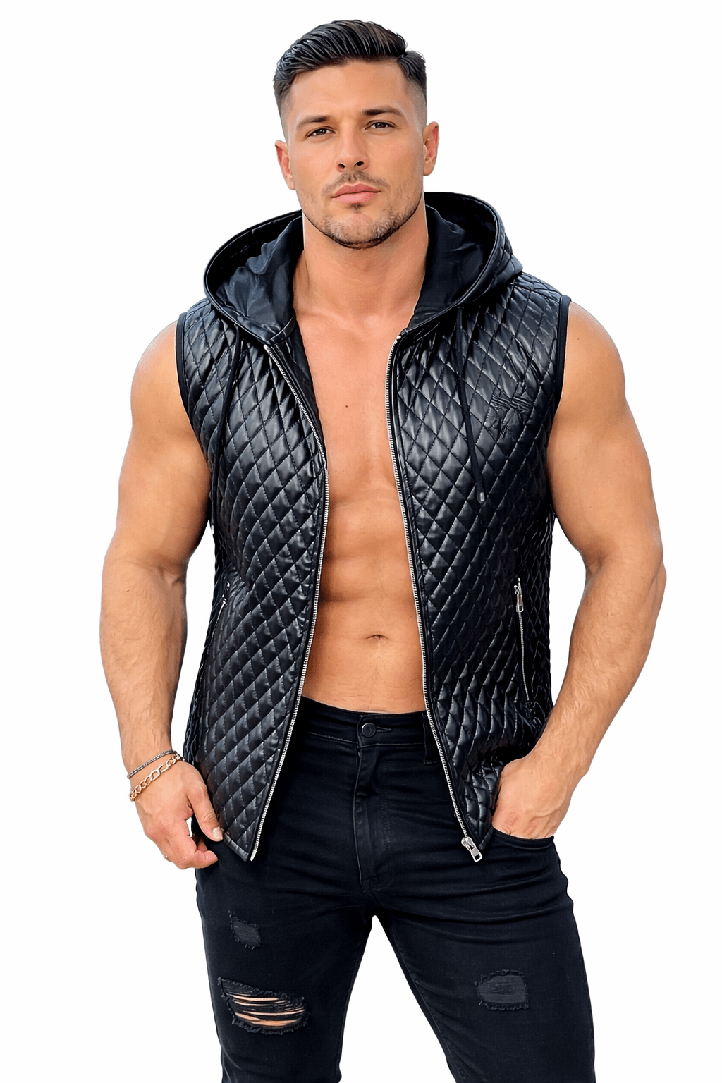 Robin 4 - Black Jacket for Men - Sarman Fashion - Wholesale Clothing Fashion Brand for Men from Canada