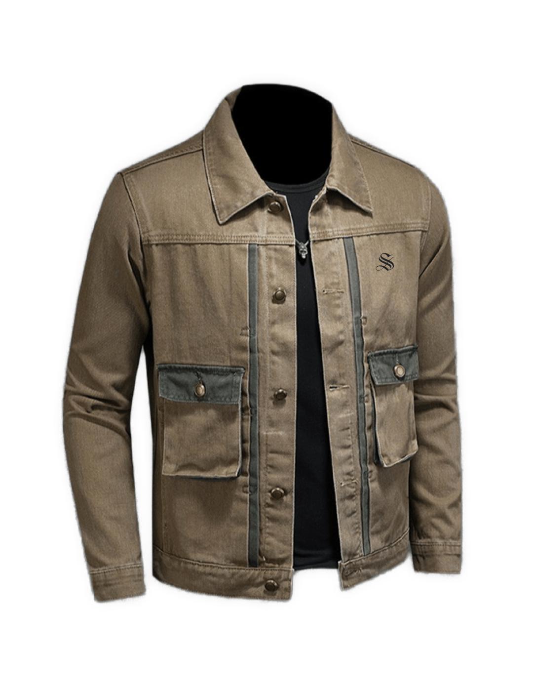 RTISJ - Long Sleeve Jeans Jacket for Men - Sarman Fashion - Wholesale Clothing Fashion Brand for Men from Canada