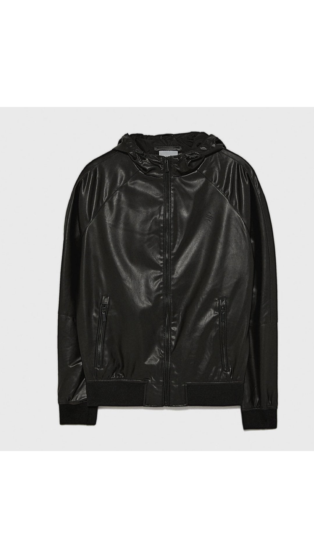 Rubikol - Pu Leather Hoodie for Men - Sarman Fashion - Wholesale Clothing Fashion Brand for Men from Canada