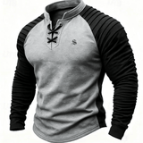 Ruzirka 2 - V - Neck Long Sleeve Shirt for Men - Sarman Fashion - Wholesale Clothing Fashion Brand for Men from Canada