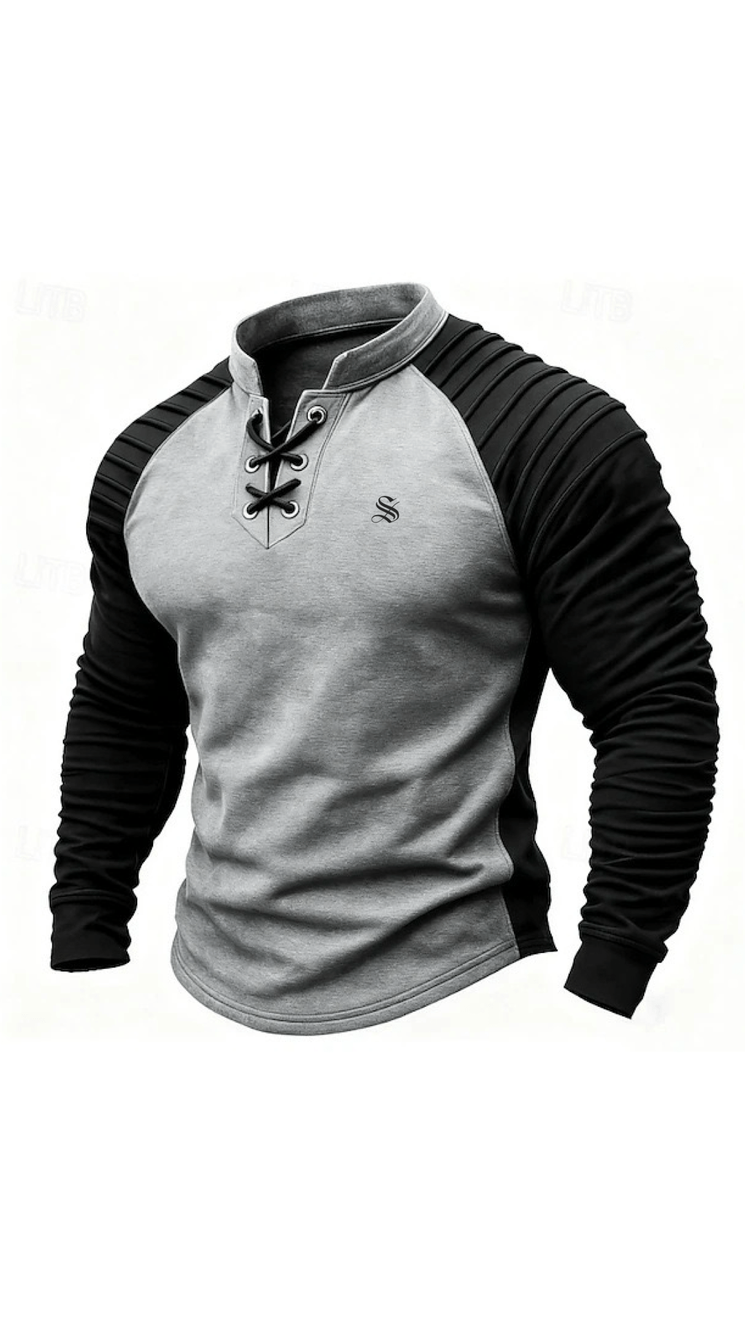 Ruzirka 2 - V - Neck Long Sleeve Shirt for Men - Sarman Fashion - Wholesale Clothing Fashion Brand for Men from Canada