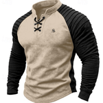 Ruzirka 2 - V - Neck Long Sleeve Shirt for Men - Sarman Fashion - Wholesale Clothing Fashion Brand for Men from Canada