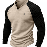 Ruzirka - V - Neck Long Sleeve Shirt for Men - Sarman Fashion - Wholesale Clothing Fashion Brand for Men from Canada