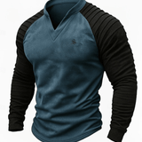 Ruzirka - V - Neck Long Sleeve Shirt for Men - Sarman Fashion - Wholesale Clothing Fashion Brand for Men from Canada