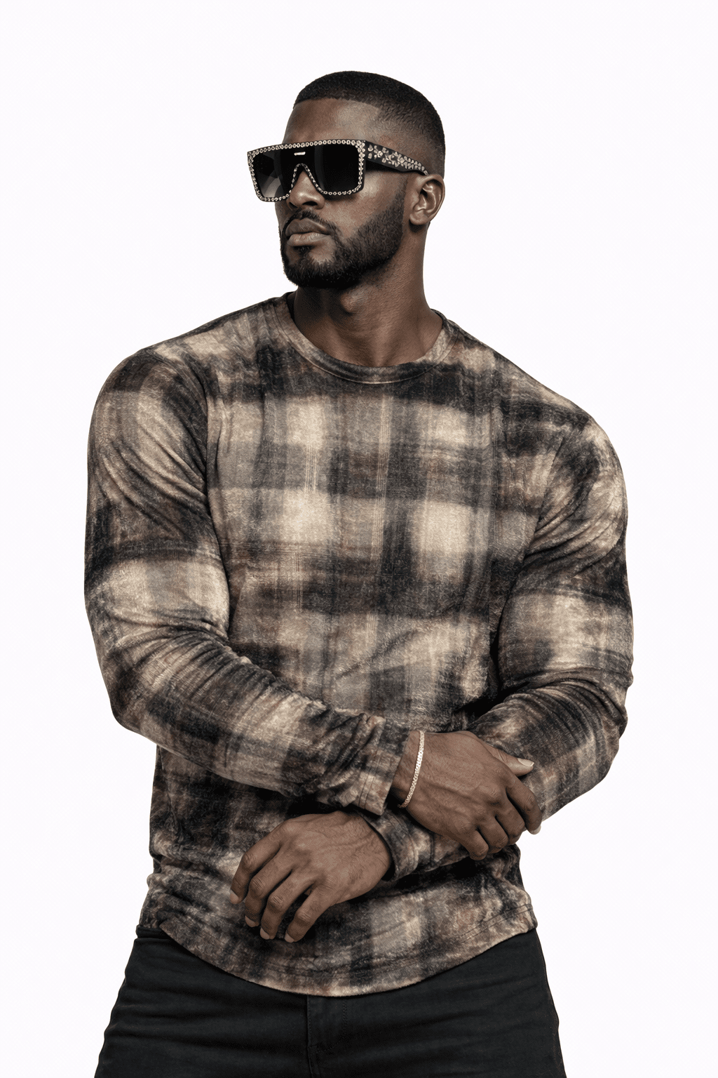 SaeRoz 12 - Velvet Long Sleeves Shirt for Men - Sarman Fashion - Wholesale Clothing Fashion Brand for Men from Canada