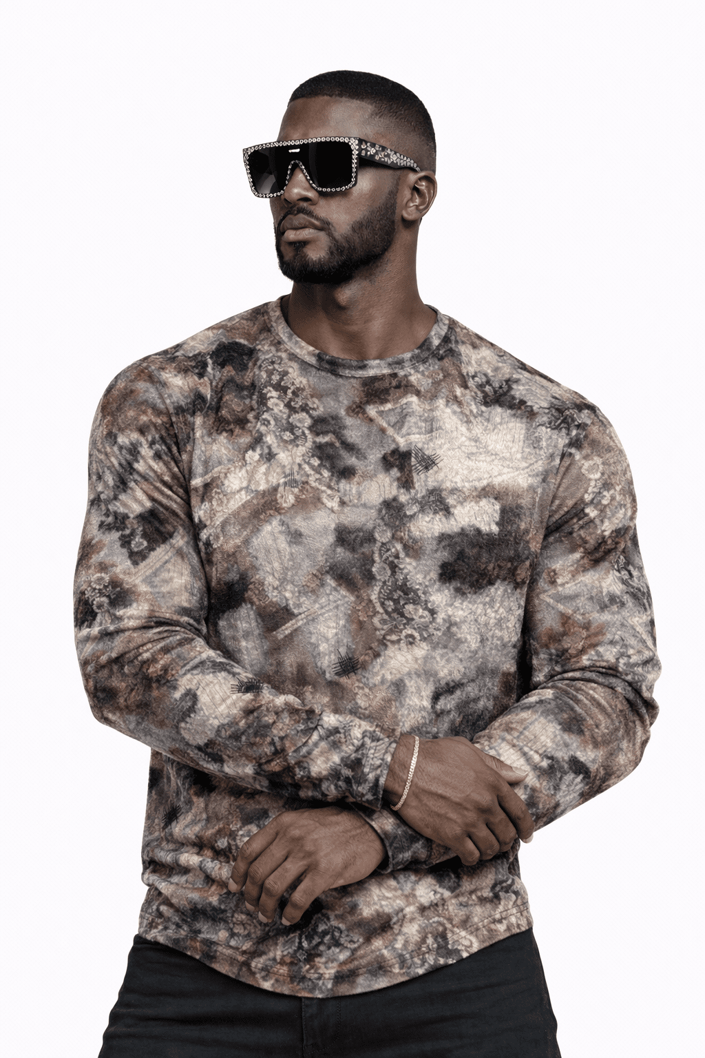 SaeRoz 14 - Velvet Long Sleeves Shirt for Men - Sarman Fashion - Wholesale Clothing Fashion Brand for Men from Canada