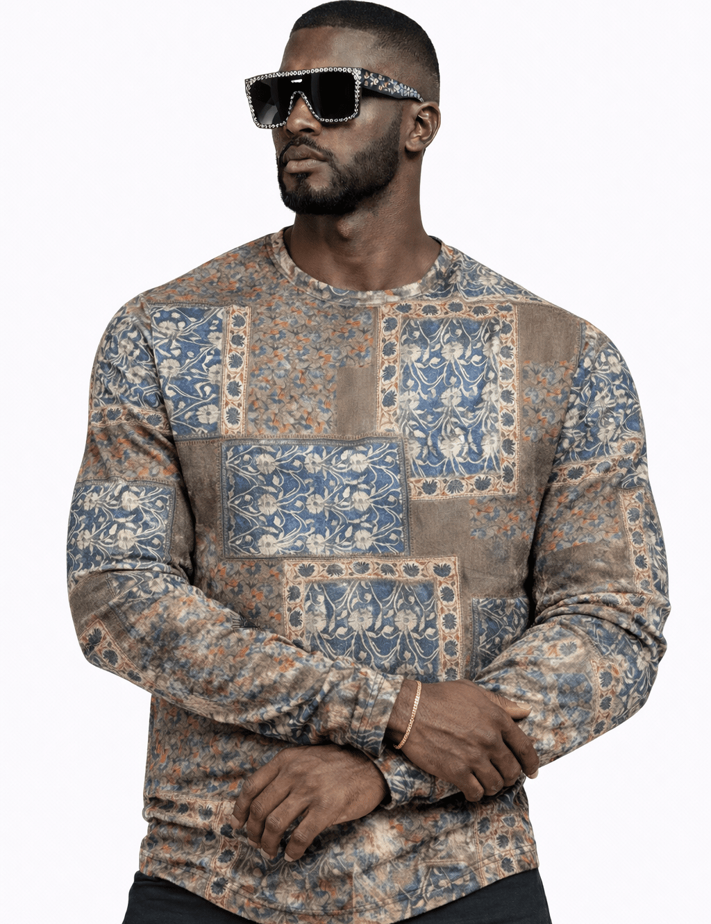 SaeRoz 15 - Velvet Long Sleeves Shirt for Men - Sarman Fashion - Wholesale Clothing Fashion Brand for Men from Canada