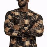 SaeRoz 18 - Velvet Long Sleeves Shirt for Men - Sarman Fashion - Wholesale Clothing Fashion Brand for Men from Canada