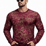 SaeRoz 2 - Velvet Long Sleeves Shirt for Men - Sarman Fashion - Wholesale Clothing Fashion Brand for Men from Canada