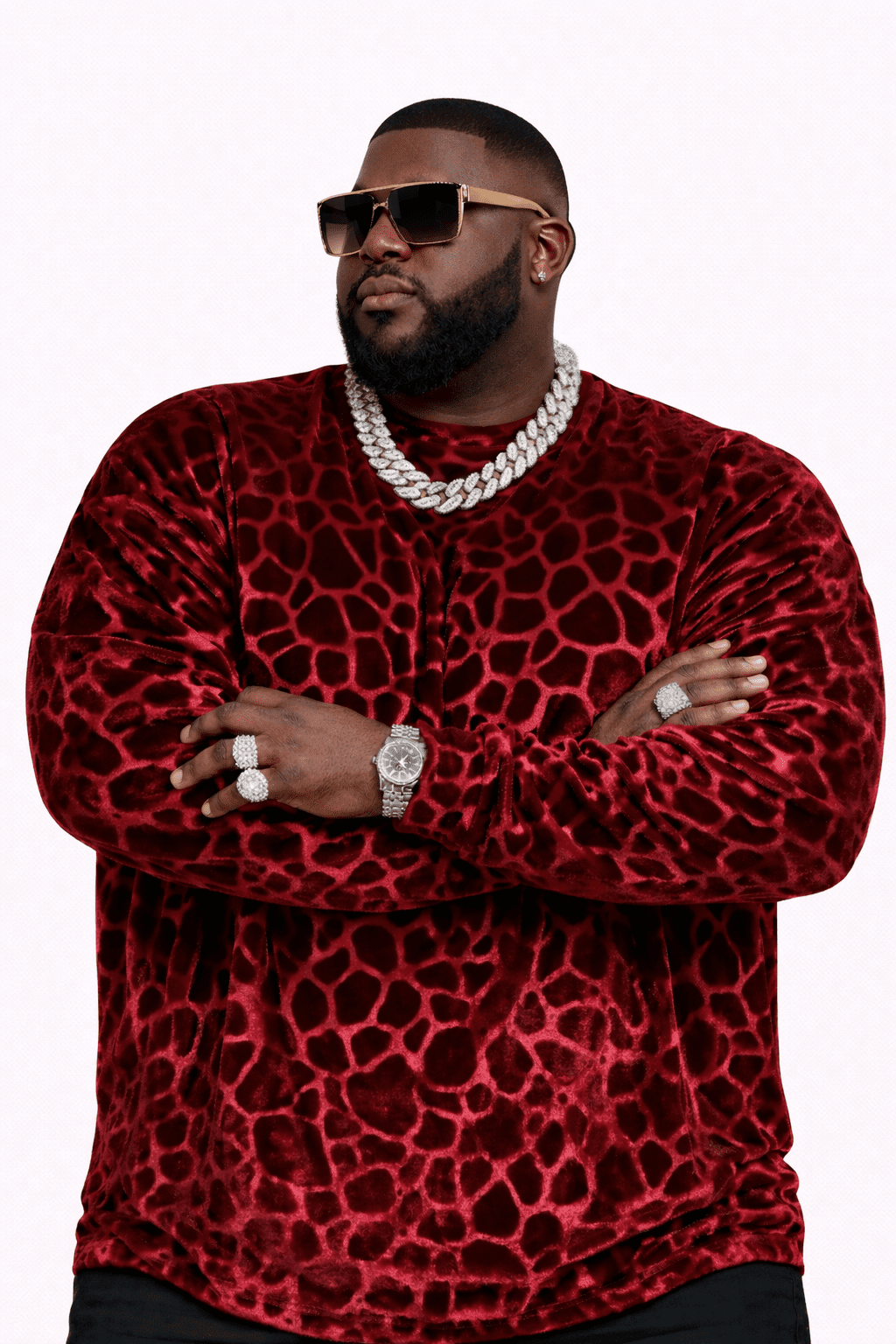 SaeRoz 20 - Velvet Long Sleeves Shirt for Men - Sarman Fashion - Wholesale Clothing Fashion Brand for Men from Canada