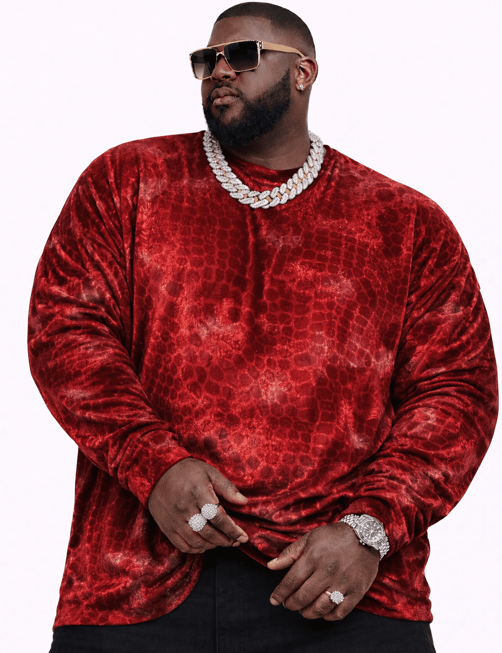 SaeRoz 23 - Velvet Long Sleeves Shirt for Men - Sarman Fashion - Wholesale Clothing Fashion Brand for Men from Canada