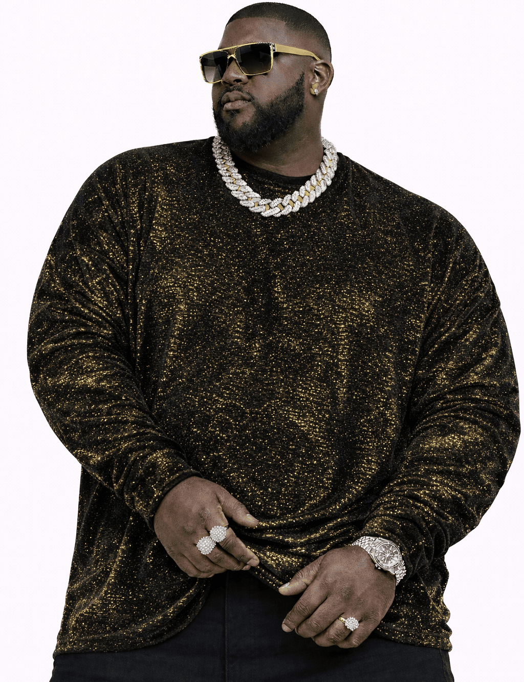 SaeRoz 27 - Velvet Long Sleeves Shirt for Men - Sarman Fashion - Wholesale Clothing Fashion Brand for Men from Canada