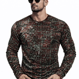 SaeRoz 3 - Velvet Long Sleeves Shirt for Men - Sarman Fashion - Wholesale Clothing Fashion Brand for Men from Canada