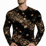 SaeRoz 30 - Velvet Long Sleeves Shirt for Men - Sarman Fashion - Wholesale Clothing Fashion Brand for Men from Canada