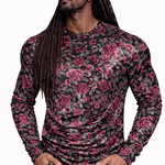 SaeRoz 35 - Velvet Long Sleeves Shirt for Men - Sarman Fashion - Wholesale Clothing Fashion Brand for Men from Canada