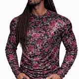 SaeRoz 35 - Velvet Long Sleeves Shirt for Men - Sarman Fashion - Wholesale Clothing Fashion Brand for Men from Canada