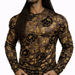 SaeRoz 38 - Velvet Long Sleeves Shirt for Men - Sarman Fashion - Wholesale Clothing Fashion Brand for Men from Canada