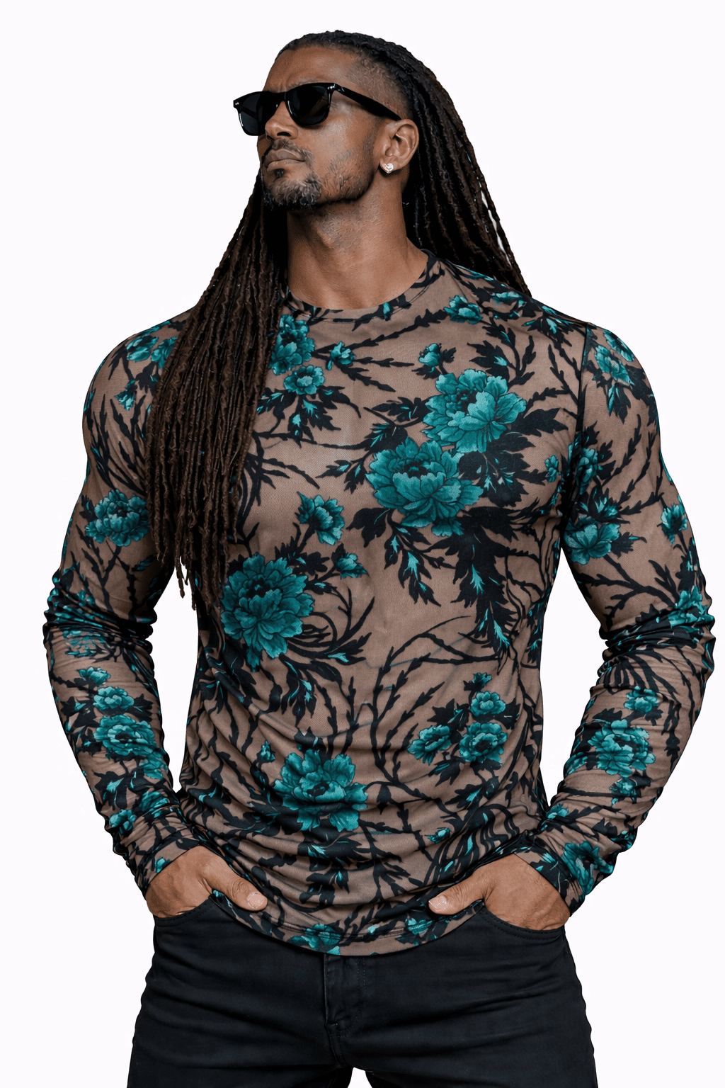 SaeRoz 39 - Velvet Long Sleeves Shirt for Men - Sarman Fashion - Wholesale Clothing Fashion Brand for Men from Canada