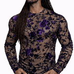 SaeRoz 41 - Velvet Long Sleeves Shirt for Men - Sarman Fashion - Wholesale Clothing Fashion Brand for Men from Canada