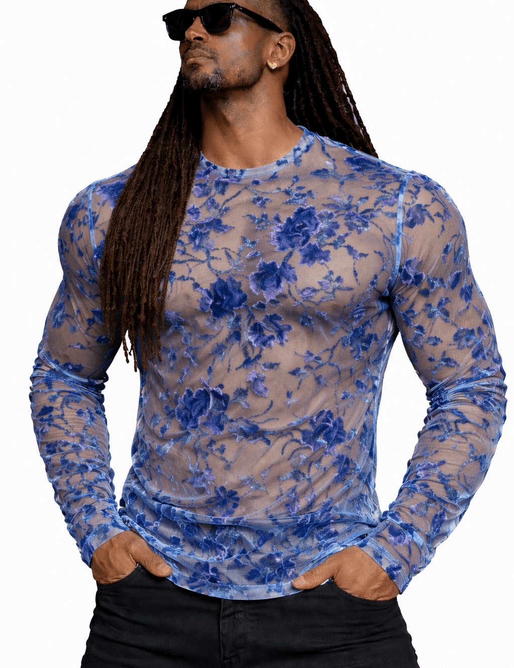 SaeRoz 42 - Velvet Long Sleeves Shirt for Men - Sarman Fashion - Wholesale Clothing Fashion Brand for Men from Canada