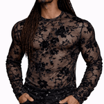 SaeRoz 44 - Velvet Long Sleeves Shirt for Men - Sarman Fashion - Wholesale Clothing Fashion Brand for Men from Canada