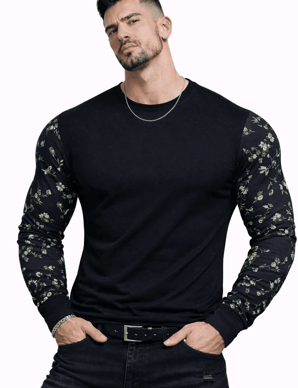 SaeRoz 55 - Velvet Long Sleeves Shirt for Men - Sarman Fashion - Wholesale Clothing Fashion Brand for Men from Canada
