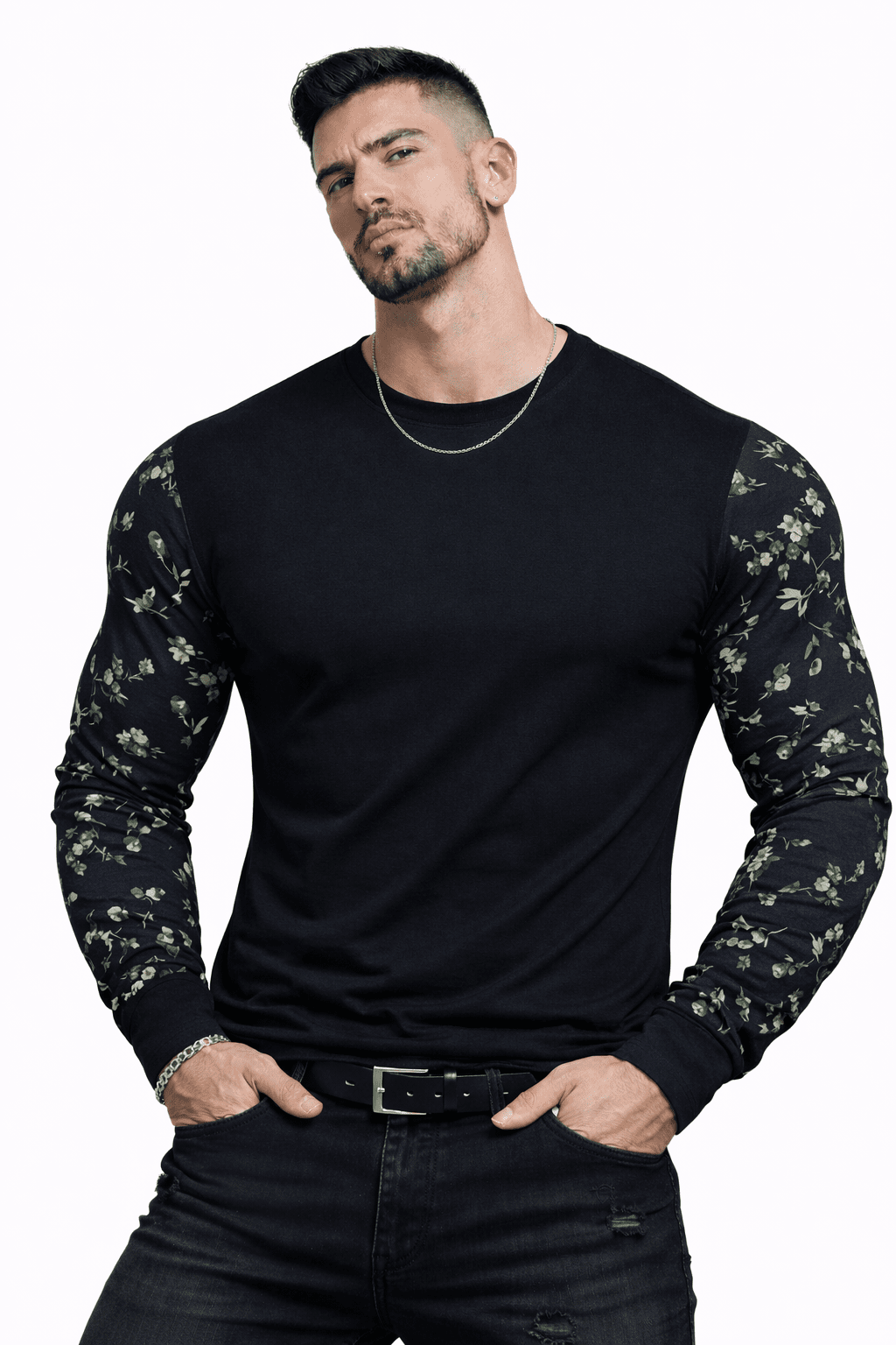 SaeRoz 55 - Velvet Long Sleeves Shirt for Men - Sarman Fashion - Wholesale Clothing Fashion Brand for Men from Canada