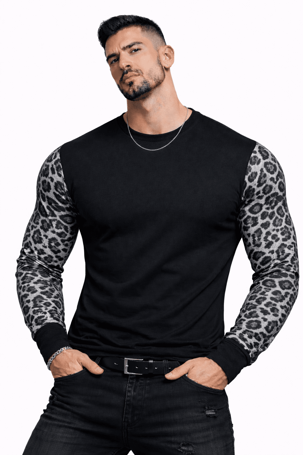 SaeRoz 56 - Velvet Long Sleeves Shirt for Men - Sarman Fashion - Wholesale Clothing Fashion Brand for Men from Canada
