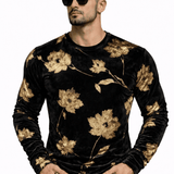 SaeRoz 6 - Velvet Long Sleeves Shirt for Men - Sarman Fashion - Wholesale Clothing Fashion Brand for Men from Canada