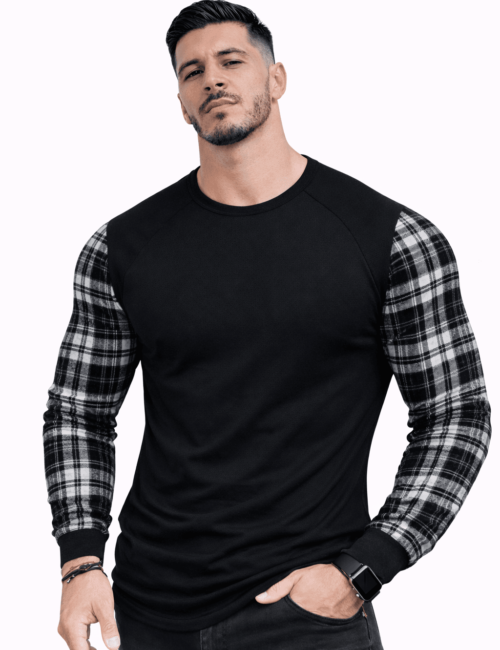 SaeRoz 60 - Velvet Long Sleeves Shirt for Men - Sarman Fashion - Wholesale Clothing Fashion Brand for Men from Canada