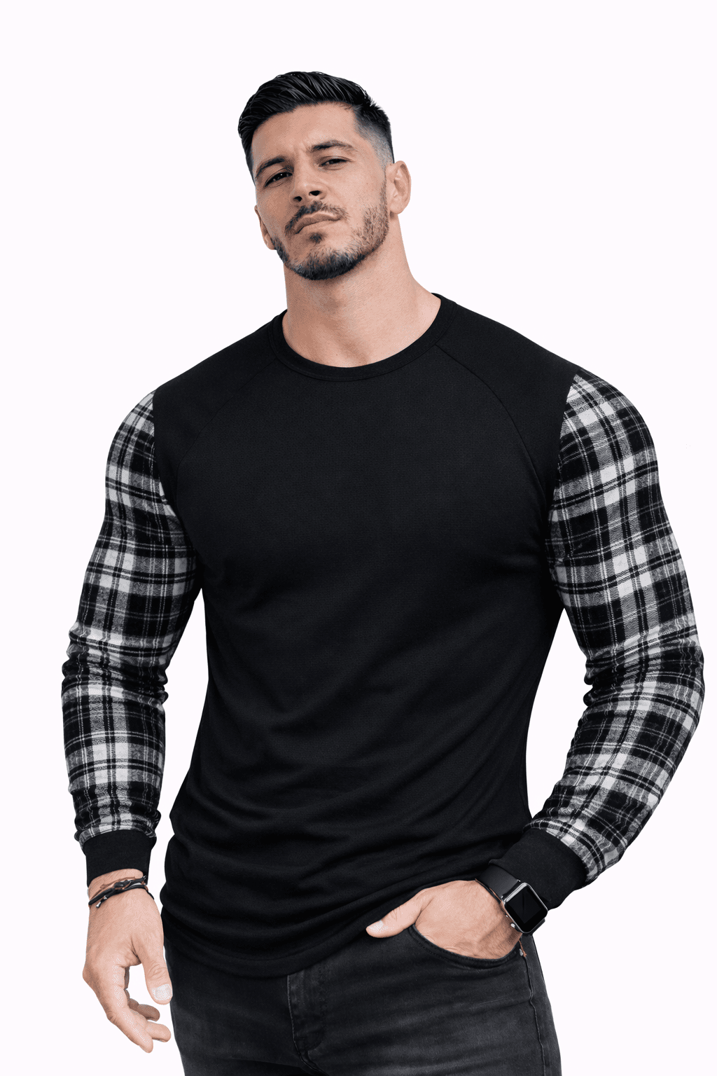 SaeRoz 60 - Velvet Long Sleeves Shirt for Men - Sarman Fashion - Wholesale Clothing Fashion Brand for Men from Canada