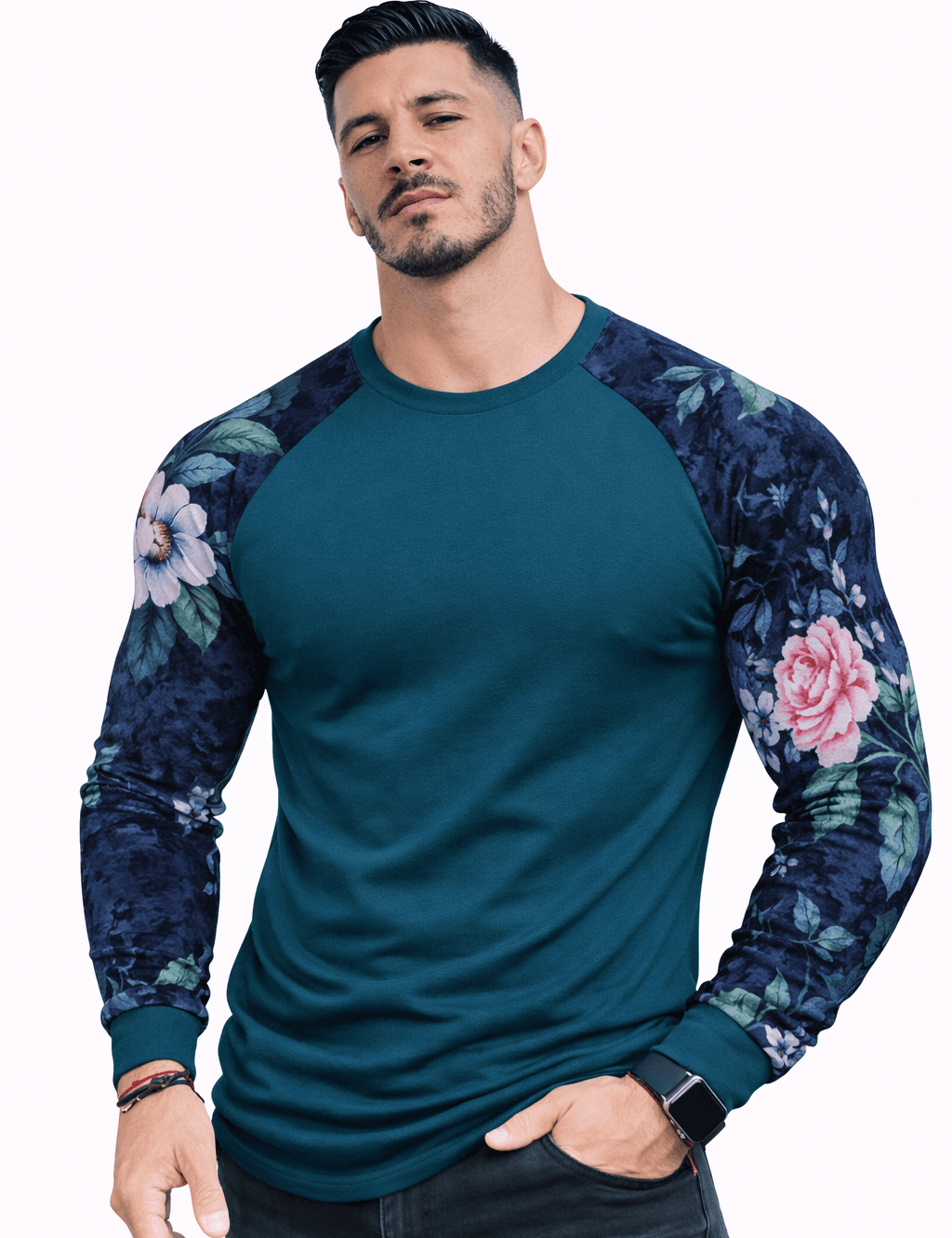 SaeRoz 61 - Velvet Long Sleeves Shirt for Men - Sarman Fashion - Wholesale Clothing Fashion Brand for Men from Canada