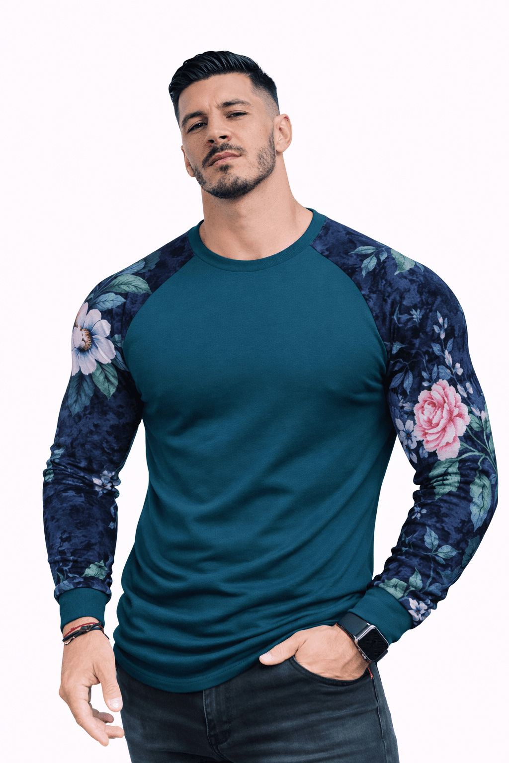 SaeRoz 61 - Velvet Long Sleeves Shirt for Men - Sarman Fashion - Wholesale Clothing Fashion Brand for Men from Canada